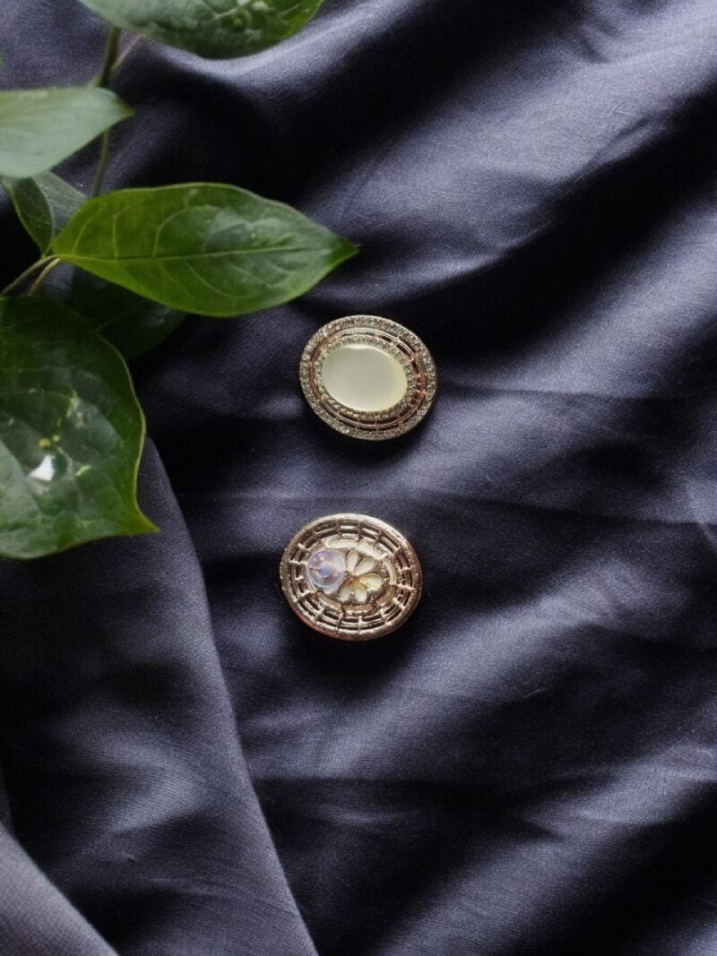 Over sized Oval Shaped Studs